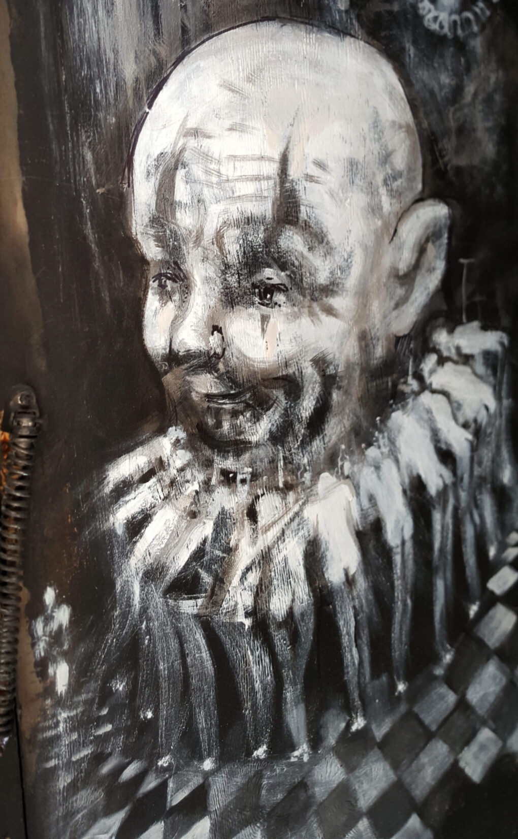 Drawing on panelboard. Gonzalo Varela